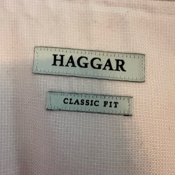 Men's Long-Sleeve Pink Dress Shirt, Size 17-17.5, 34-35 - Picture 3 of 11